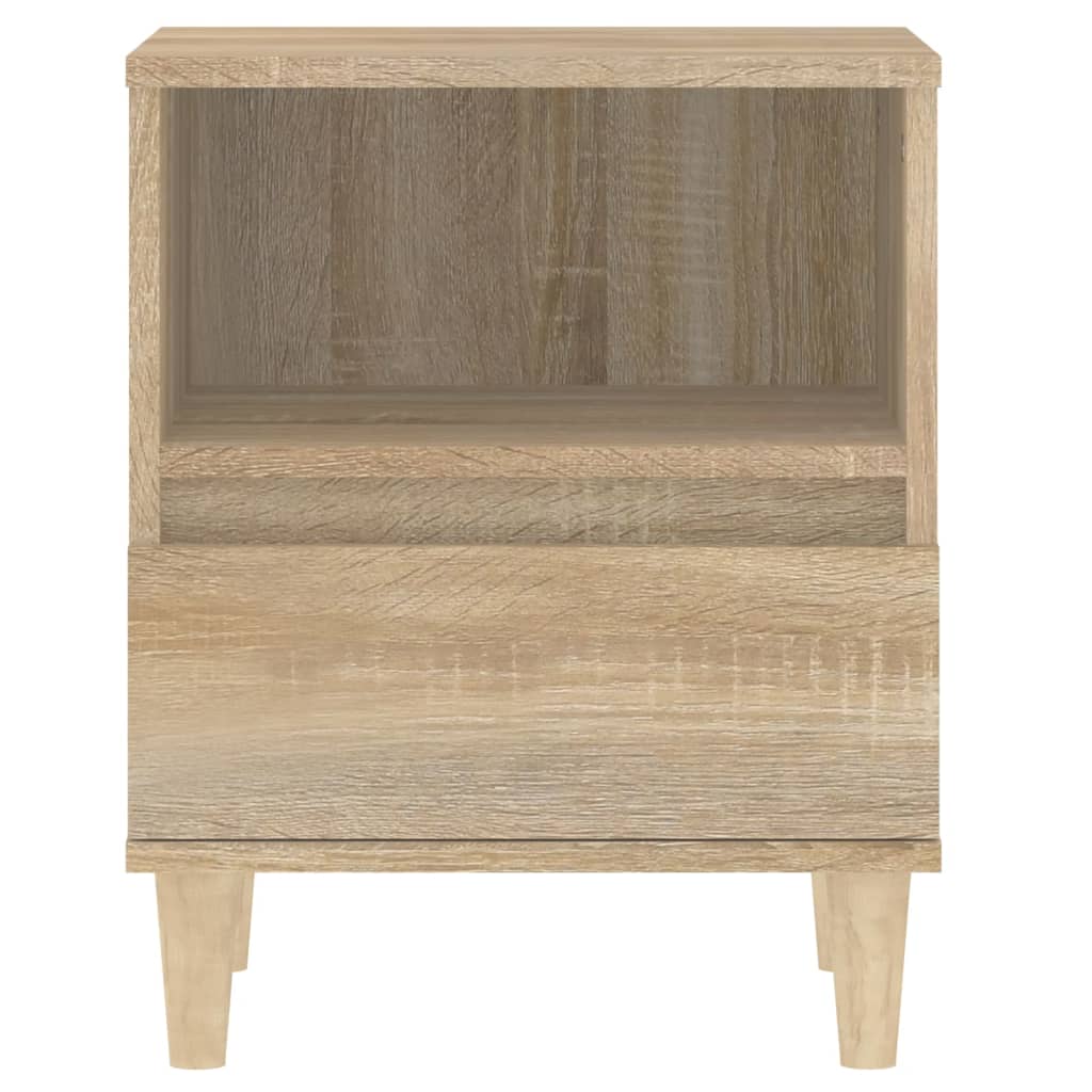 Sängbord 2 st sonoma-ek 40x35x50 cm