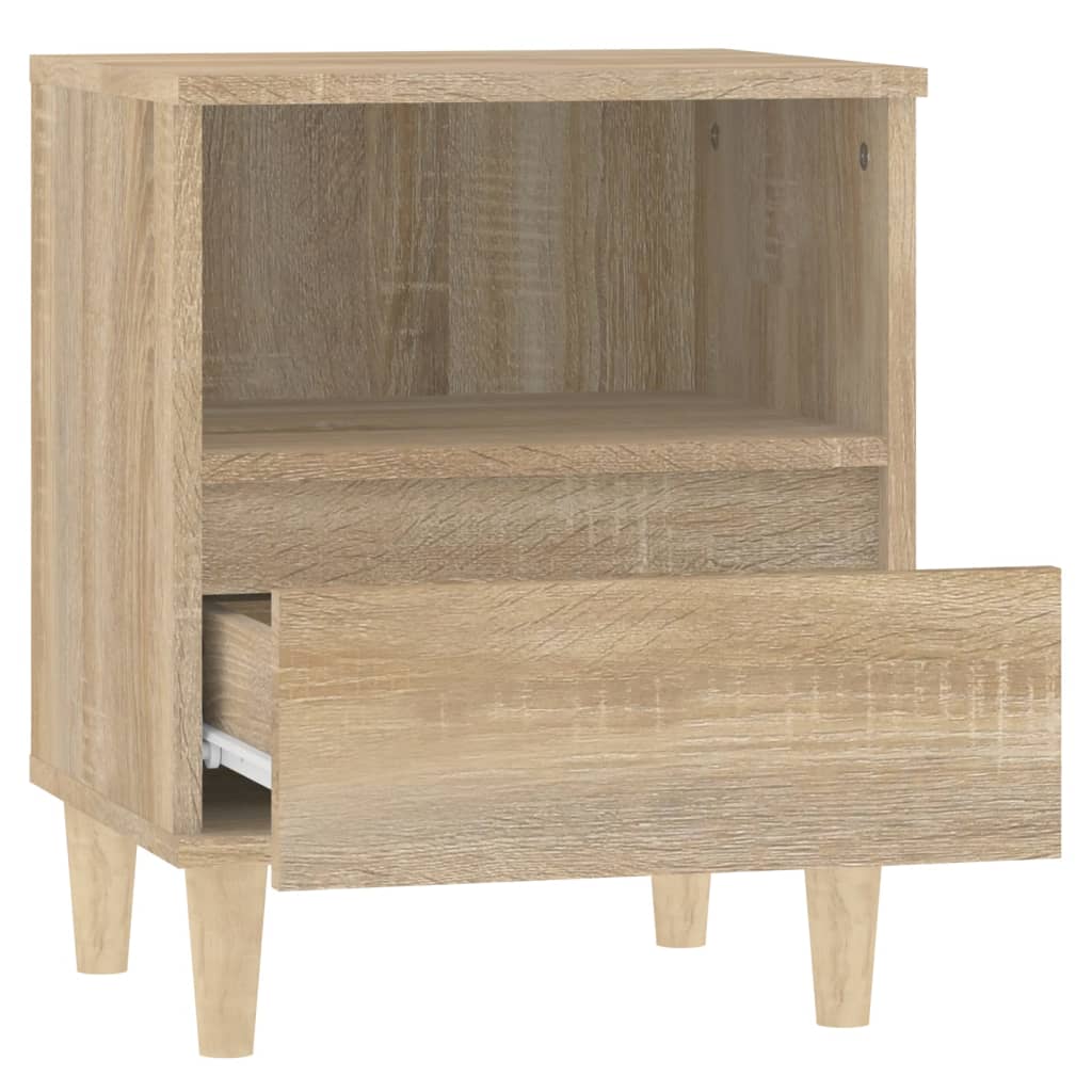 Sängbord 2 st sonoma-ek 40x35x50 cm