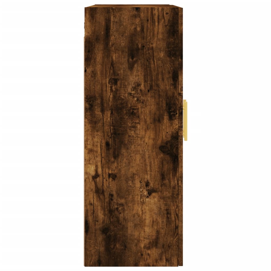 Väggskåp Rökfärgad Ek 2 st 69,5x34x90 cm