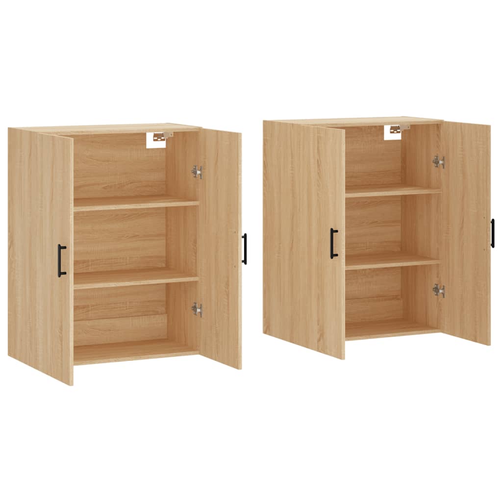 Väggskåp Sonoma Ek 2 st 69,5x34x90 cm