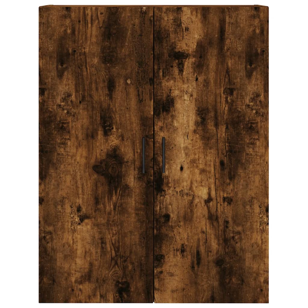 Väggskåp Rökfärgad Ek 2 st 69,5x34x90 cm