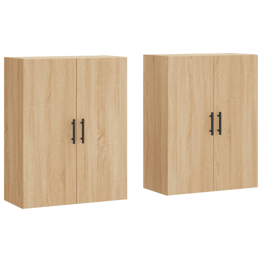 Väggskåp Sonoma Ek 2 st 69,5x34x90 cm