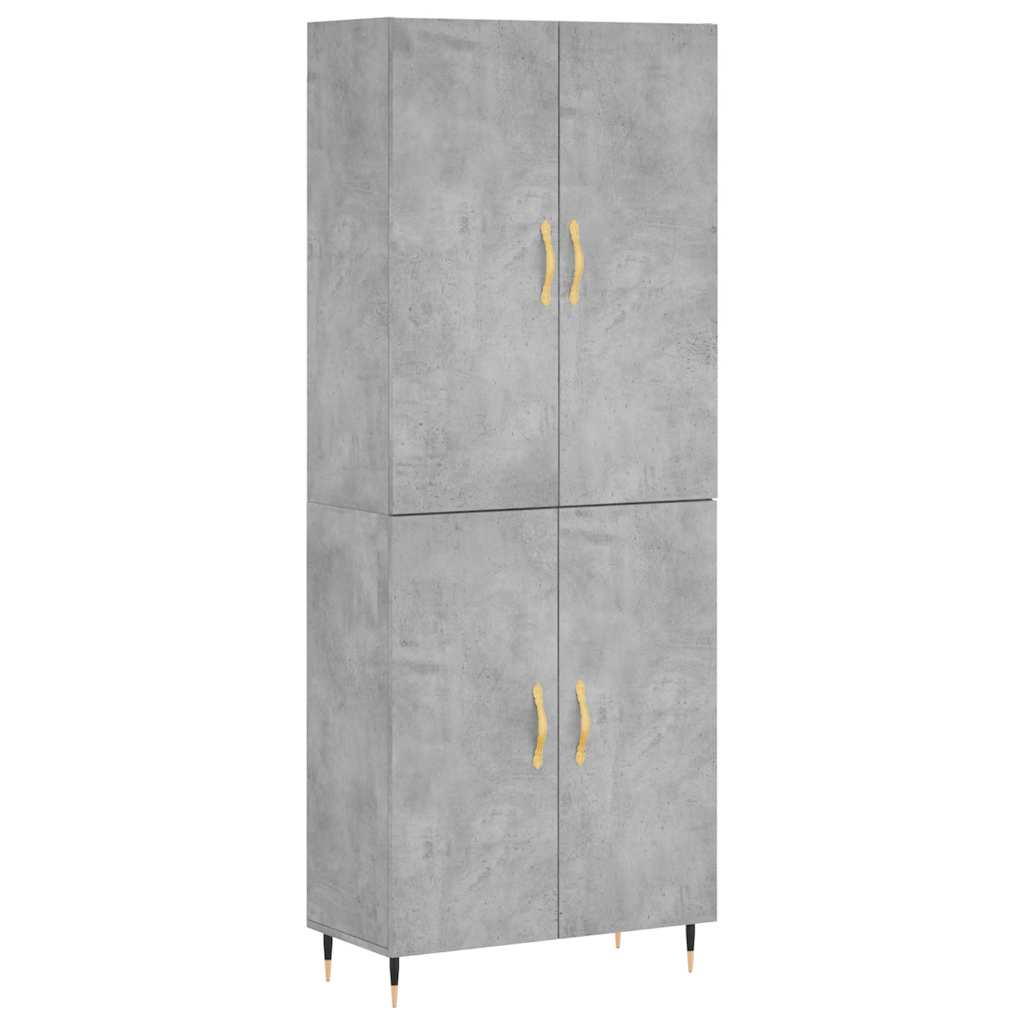 Skåp Betonggrå 69,5x34x180 cm
