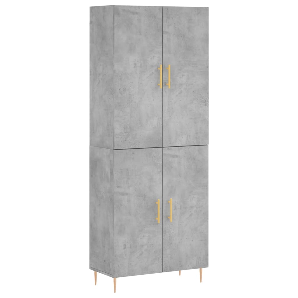 Skåp Betonggrå 69,5x34x180 cm