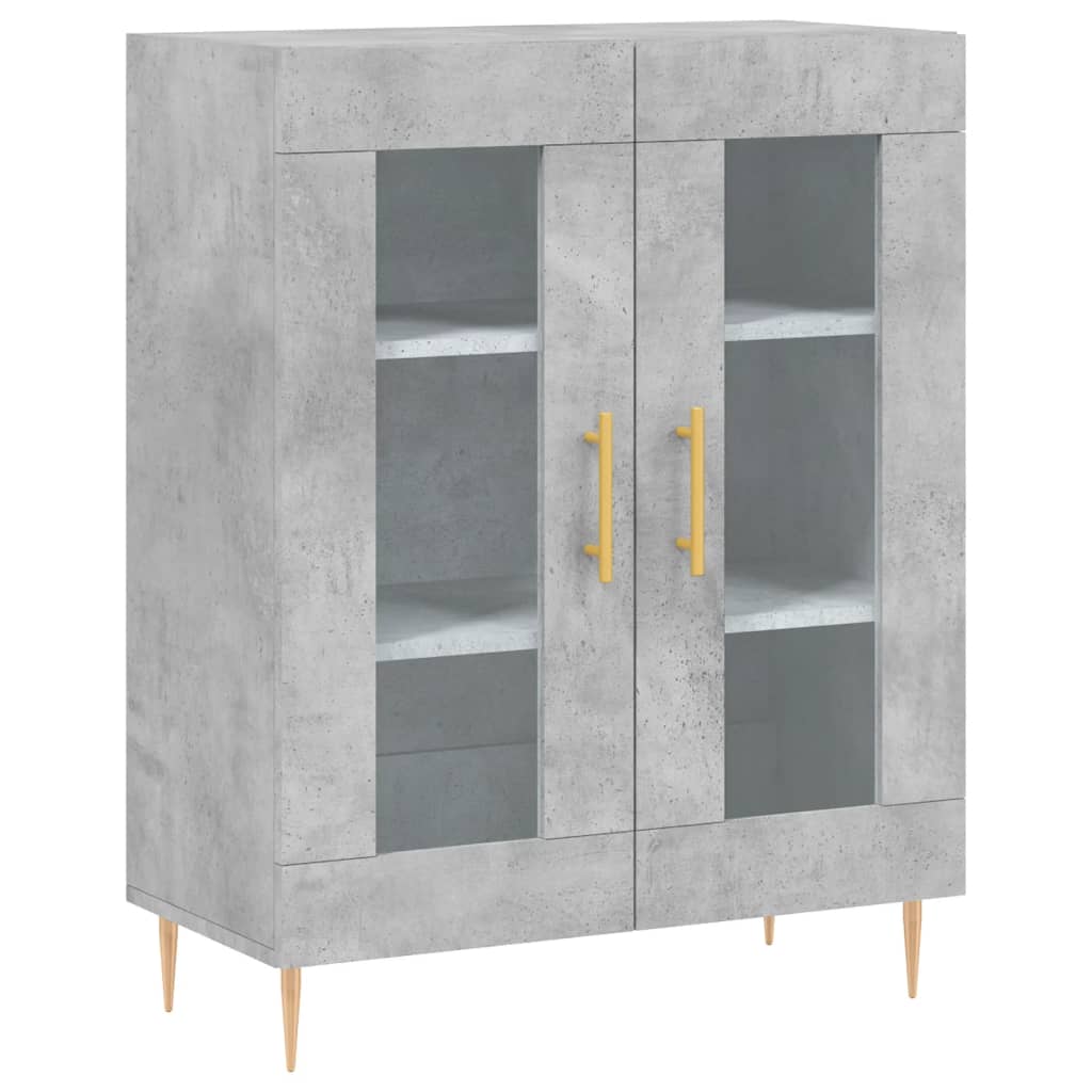 Skåp Betonggrå 69,5x34x180 cm
