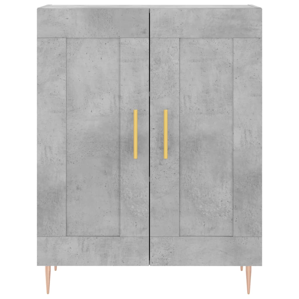 Skåp Betonggrå 69,5x34x180 cm