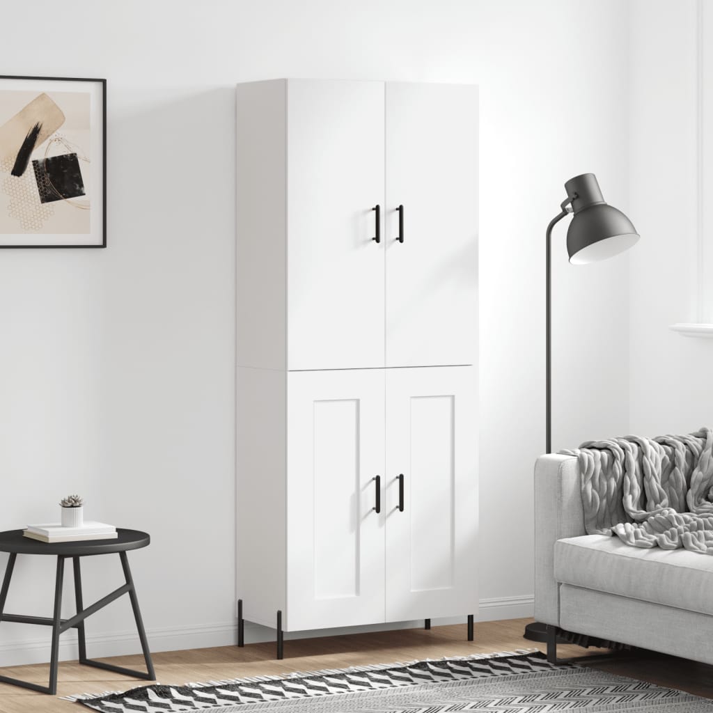 Skåp Vit 69,5x34x180 cm