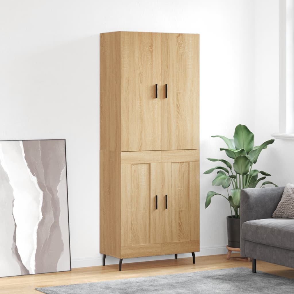 Skåp Sonoma Ek 69,5x34x180 cm