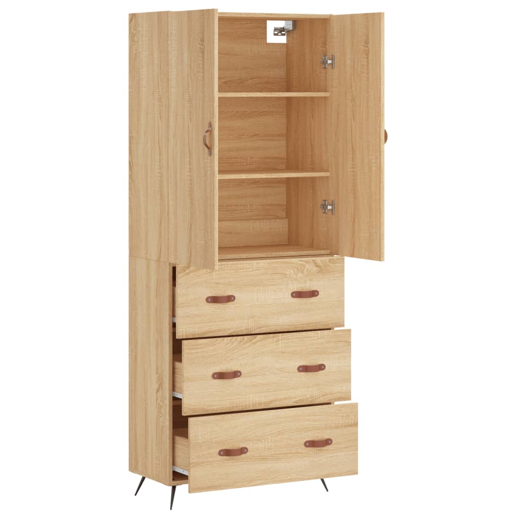 Skåp Sonoma Ek 69,5x34x180 cm