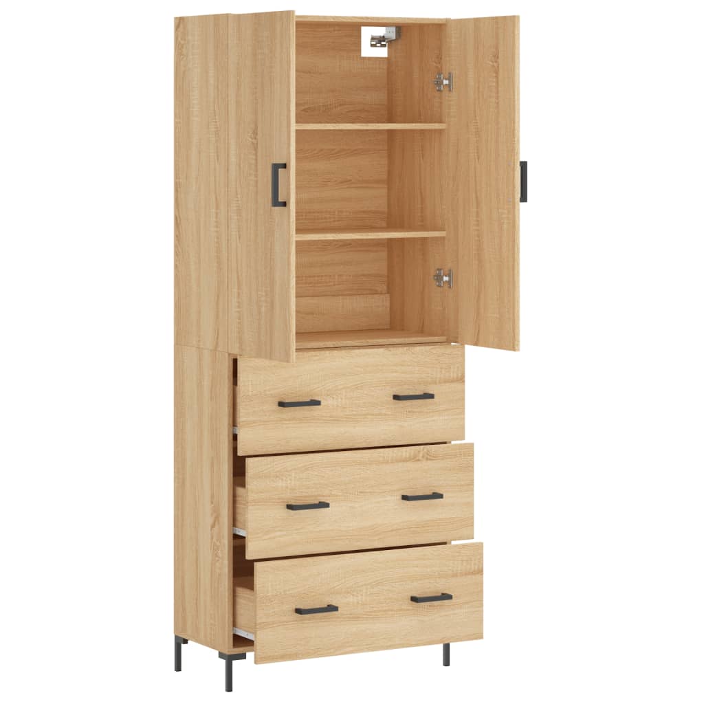 Skåp Sonoma Ek 69,5x34x180 cm