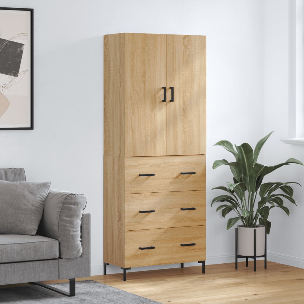 Skåp Sonoma Ek 69,5x34x180 cm