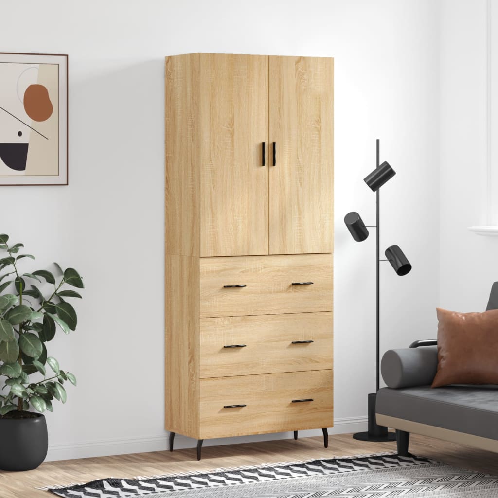 Skåp Sonoma Ek 69,5x34x180 cm