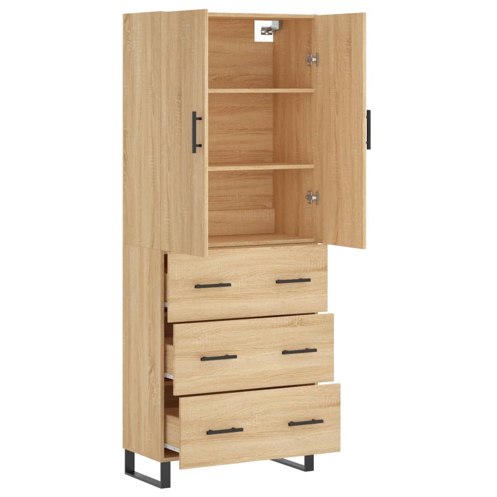 Skåp Sonoma Ek 69,5x34x180 cm