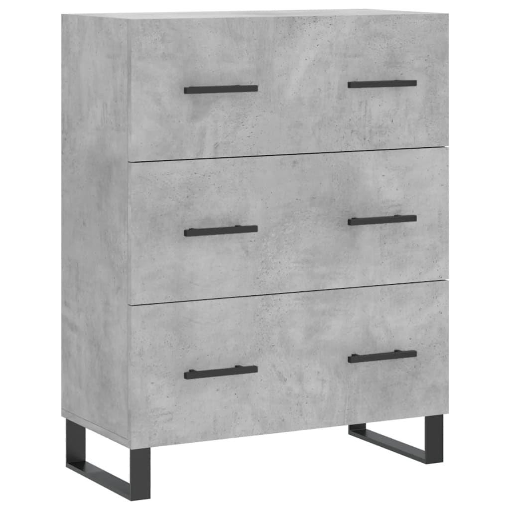Skåp Betonggrå 69,5x34x180 cm