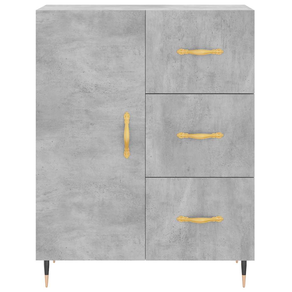 Skåp Betonggrå 69,5x34x180 cm