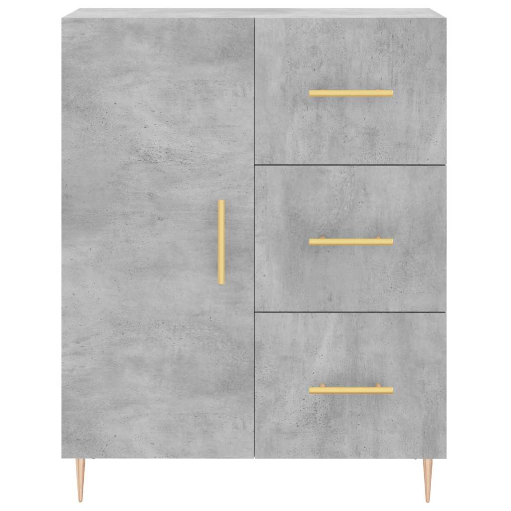 Skåp Betonggrå 69,5x34x180 cm