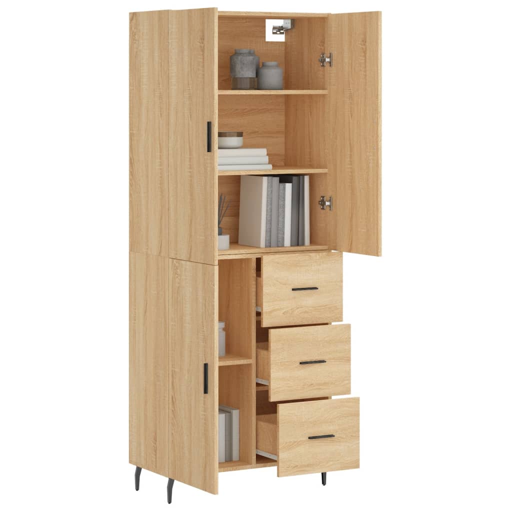Skåp Sonoma Ek 69,5x34x180 cm