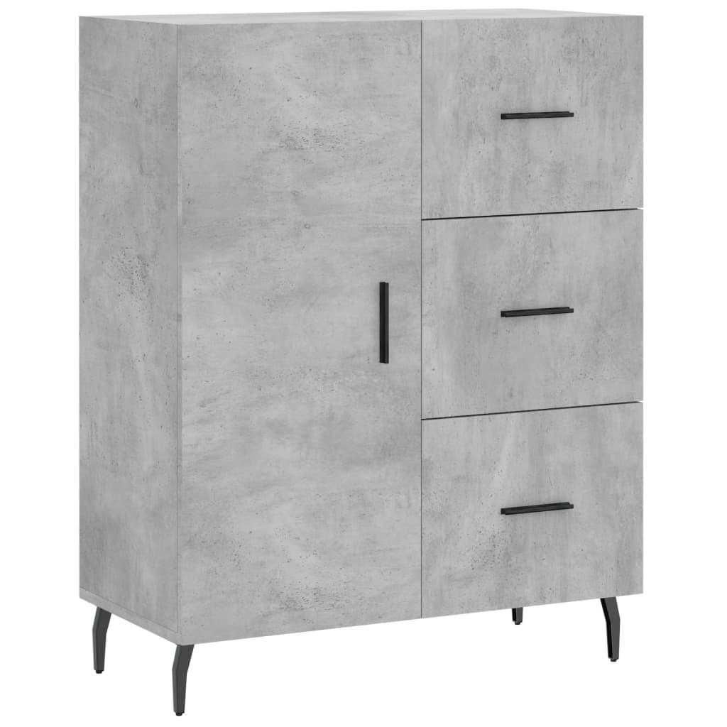 Skåp Betonggrå 69,5x34x180 cm