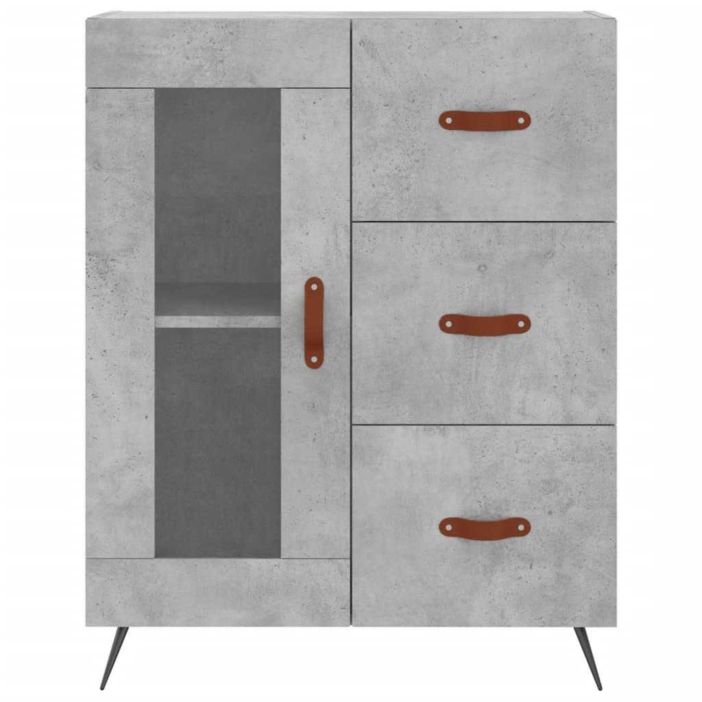 Skåp Betonggrå 69,5x34x180 cm