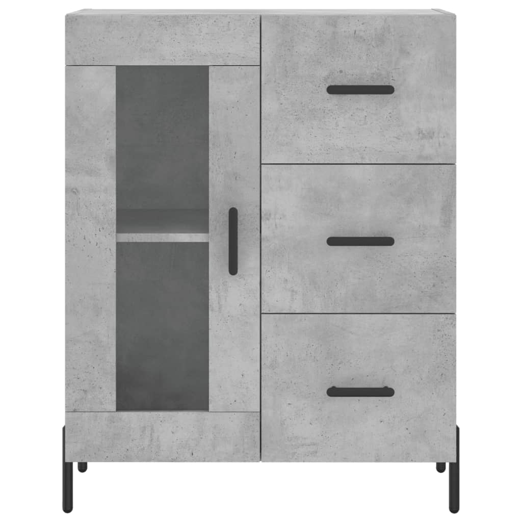 Skåp Betonggrå 69,5x34x180 cm