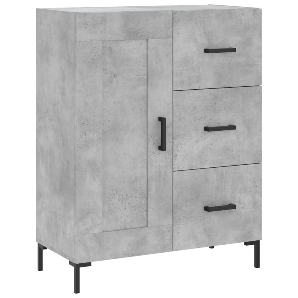 Skåp Betonggrå 69,5x34x180 cm