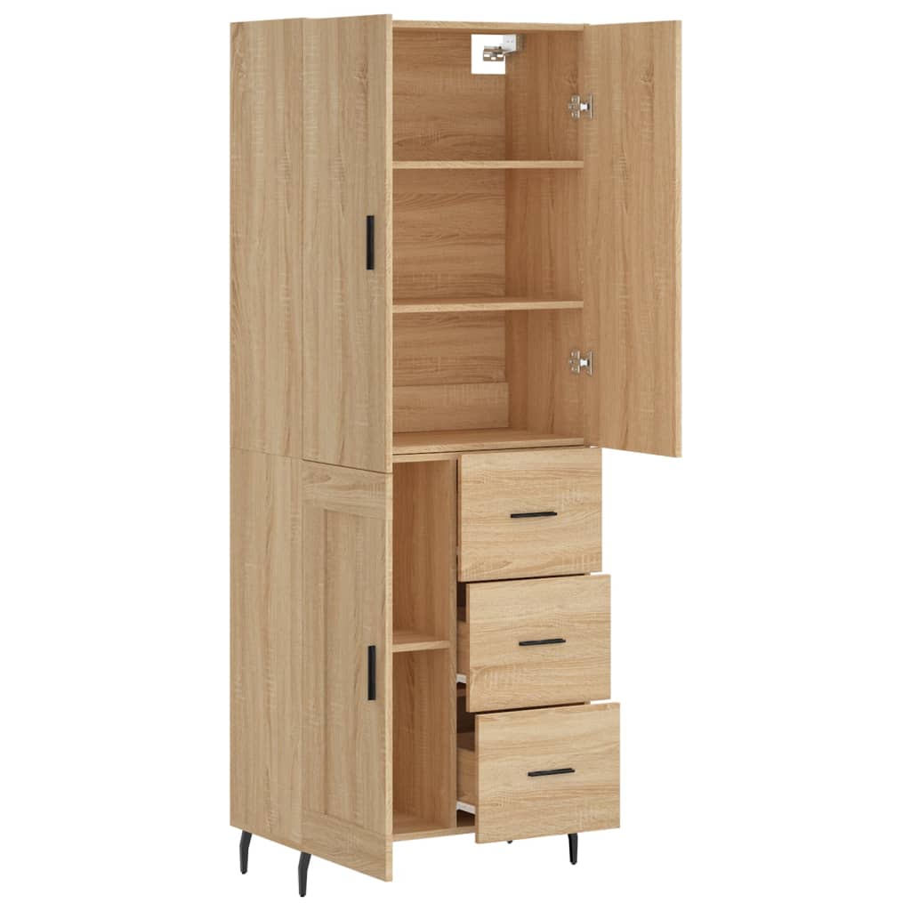Skåp Sonoma Ek 69,5x34x180 cm