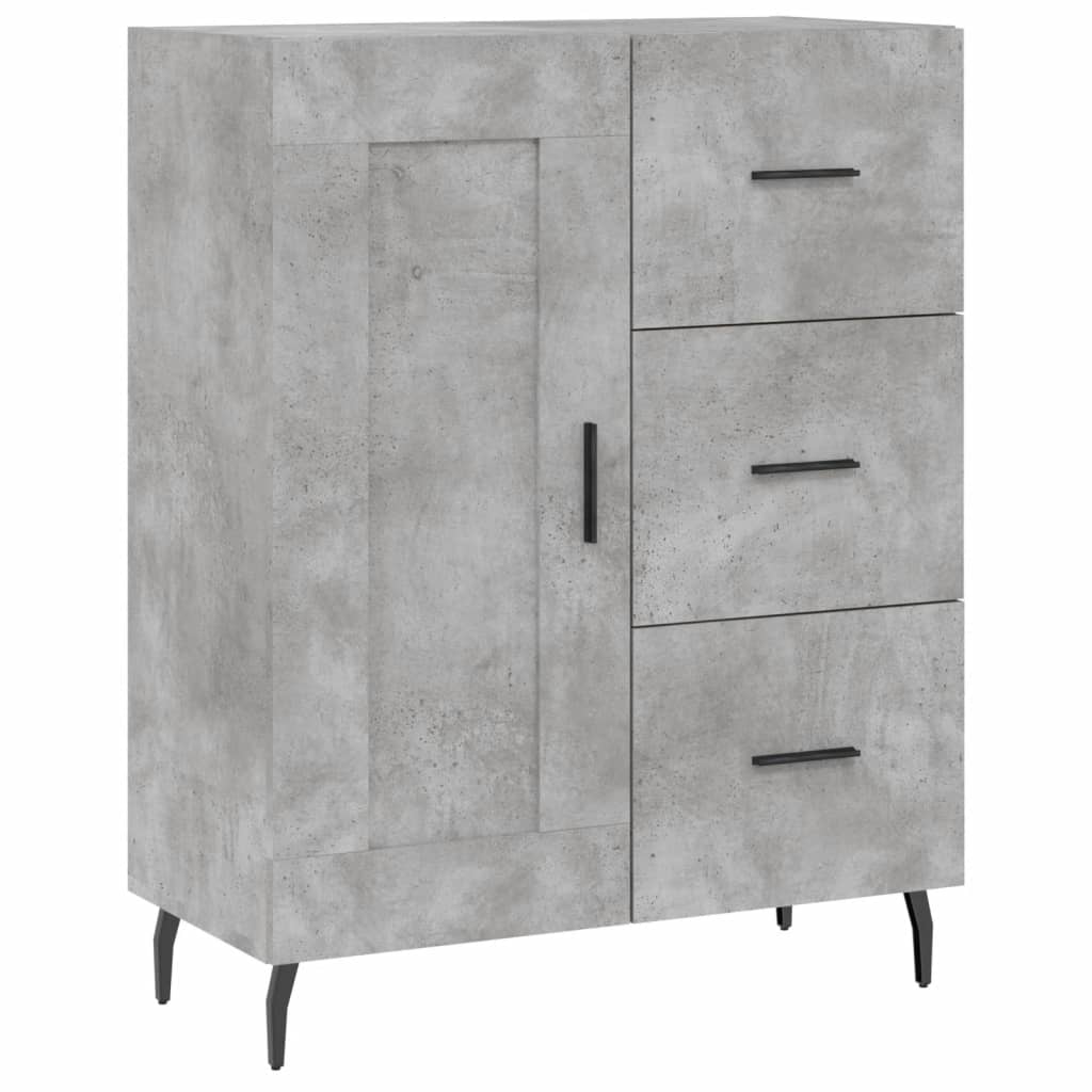 Skåp Betonggrå 69,5x34x180 cm