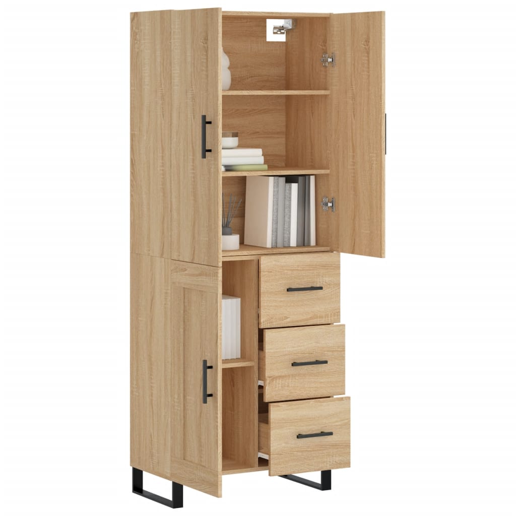 Skåp Sonoma Ek 69,5x34x180 cm