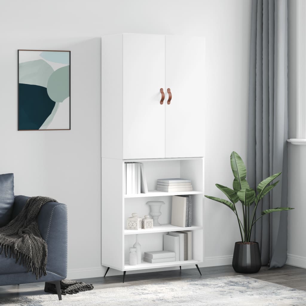 Skåp Vit 69,5x34x180 cm