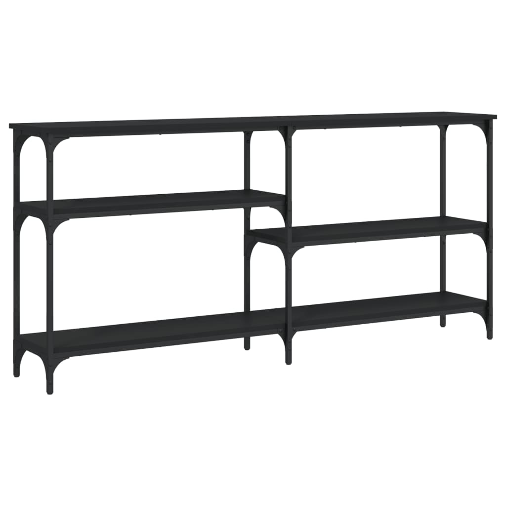 Avlastningsbord Konsollbord Svart 160x29x75 cm