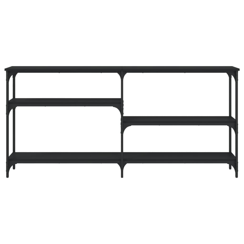 Avlastningsbord Konsollbord Svart 160x29x75 cm