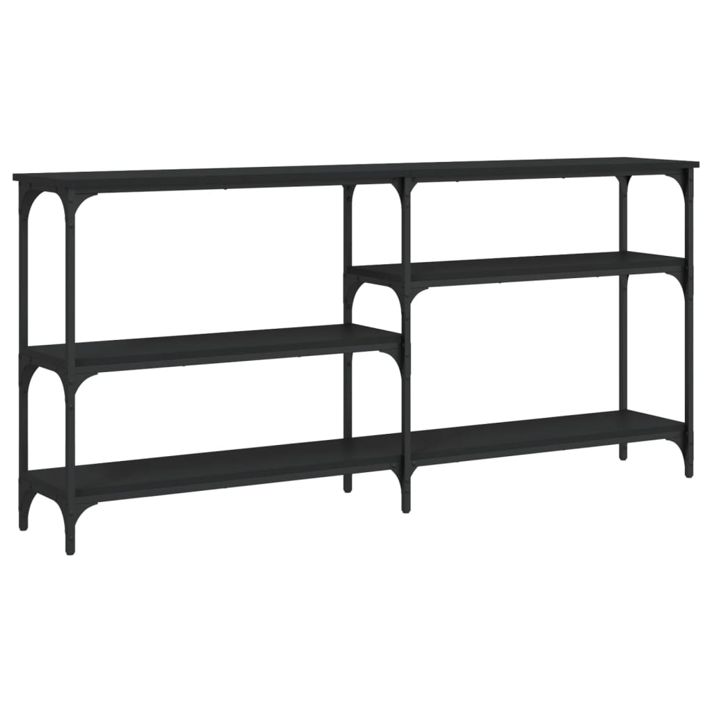 Avlastningsbord Konsollbord Svart 160x29x75 cm