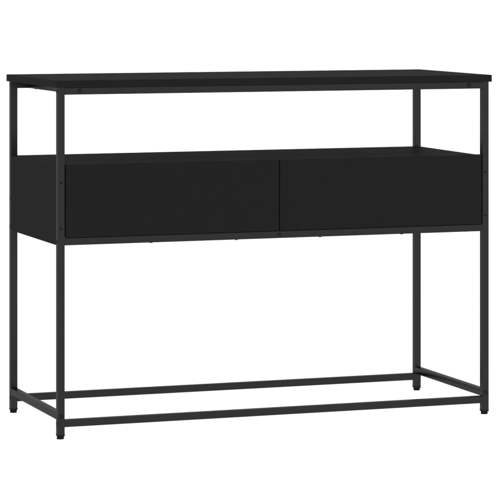 Avlastningsbord Konsollbord Svart 100x40x75 cm