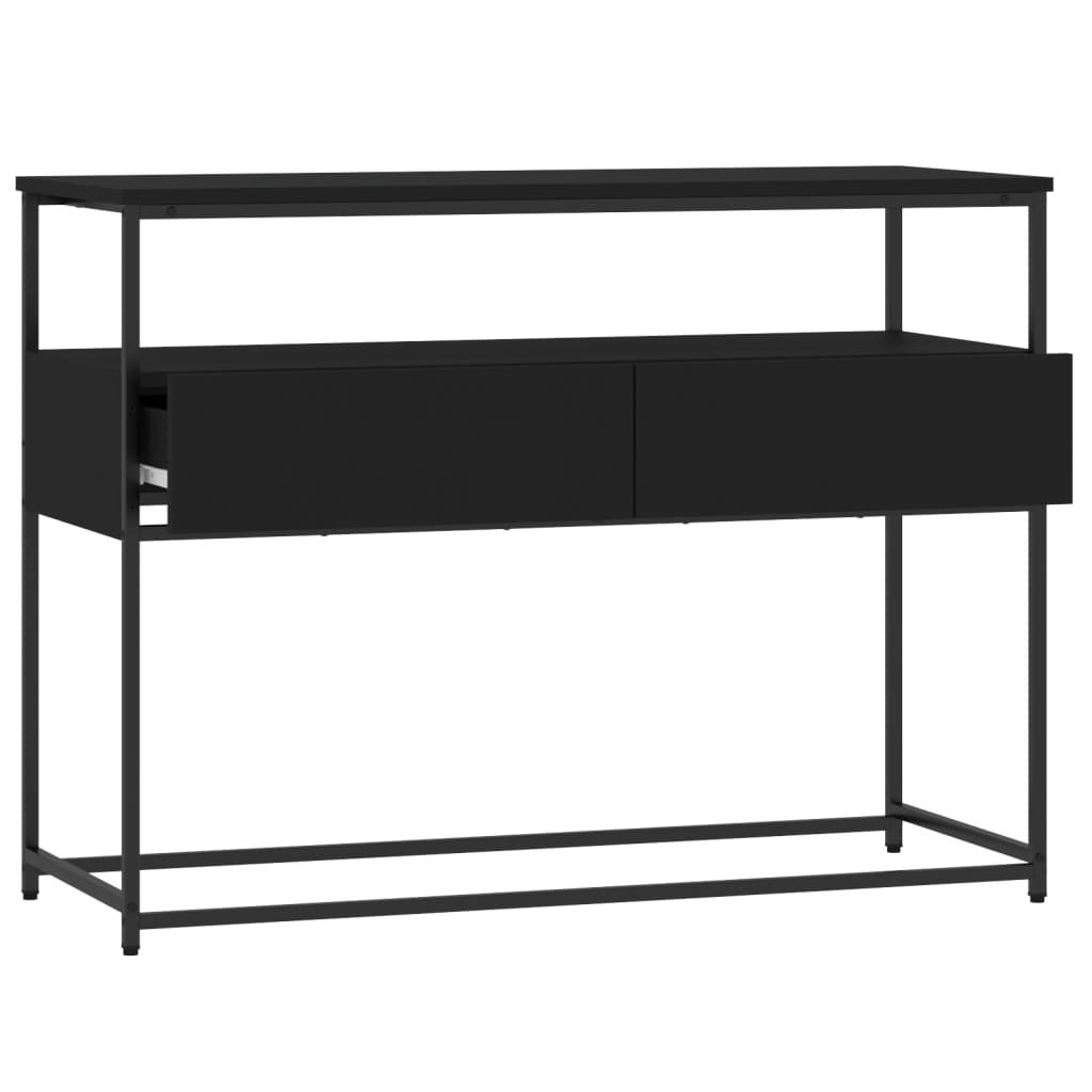 Avlastningsbord Konsollbord Svart 100x40x75 cm