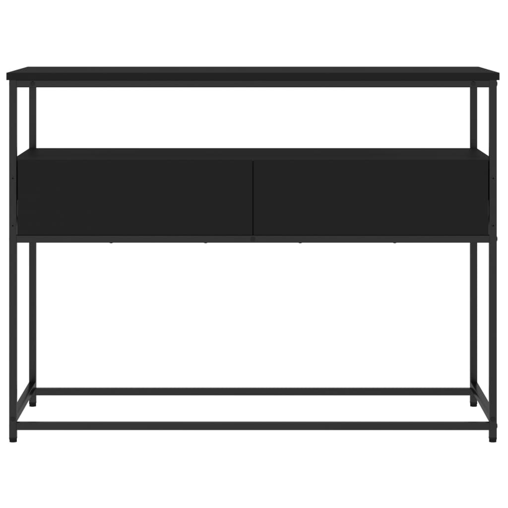 Avlastningsbord Konsollbord Svart 100x40x75 cm