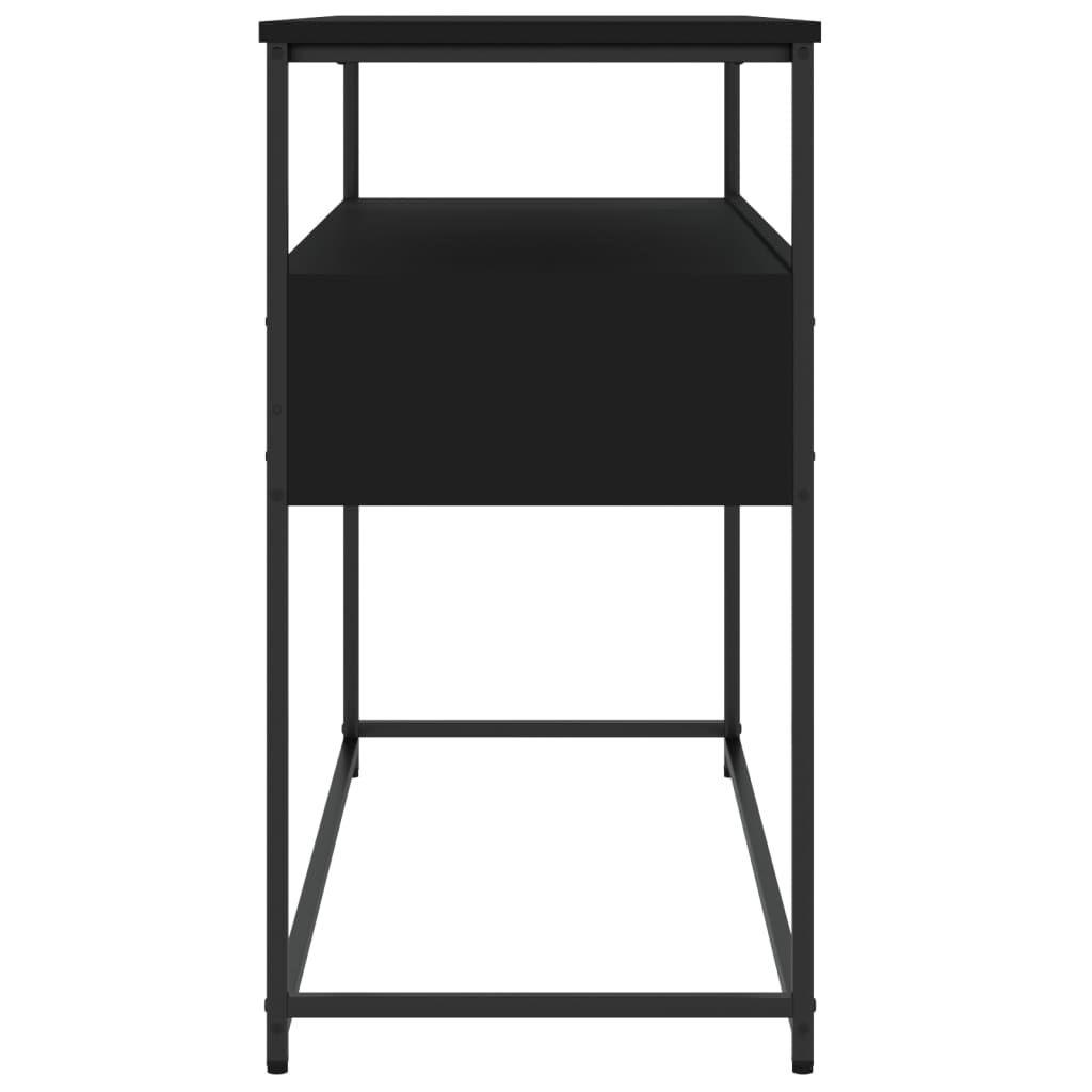 Avlastningsbord Konsollbord Svart 100x40x75 cm
