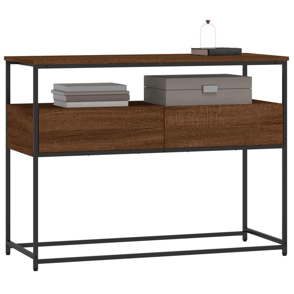 Avlastningsbord Konsollbord Brun Ek 100x40x75 cm