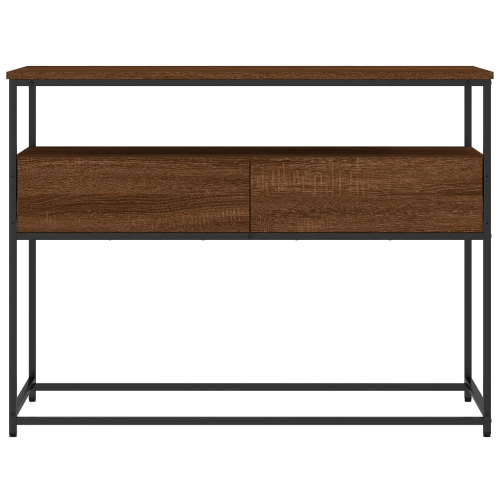 Avlastningsbord Konsollbord Brun Ek 100x40x75 cm