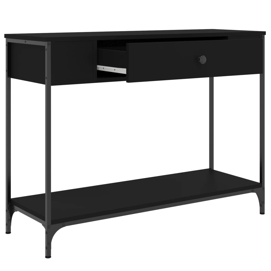 Avlastningsbord Konsollbord Svart 100x34,5x75 cm