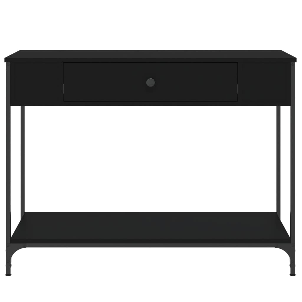 Avlastningsbord Konsollbord Svart 100x34,5x75 cm