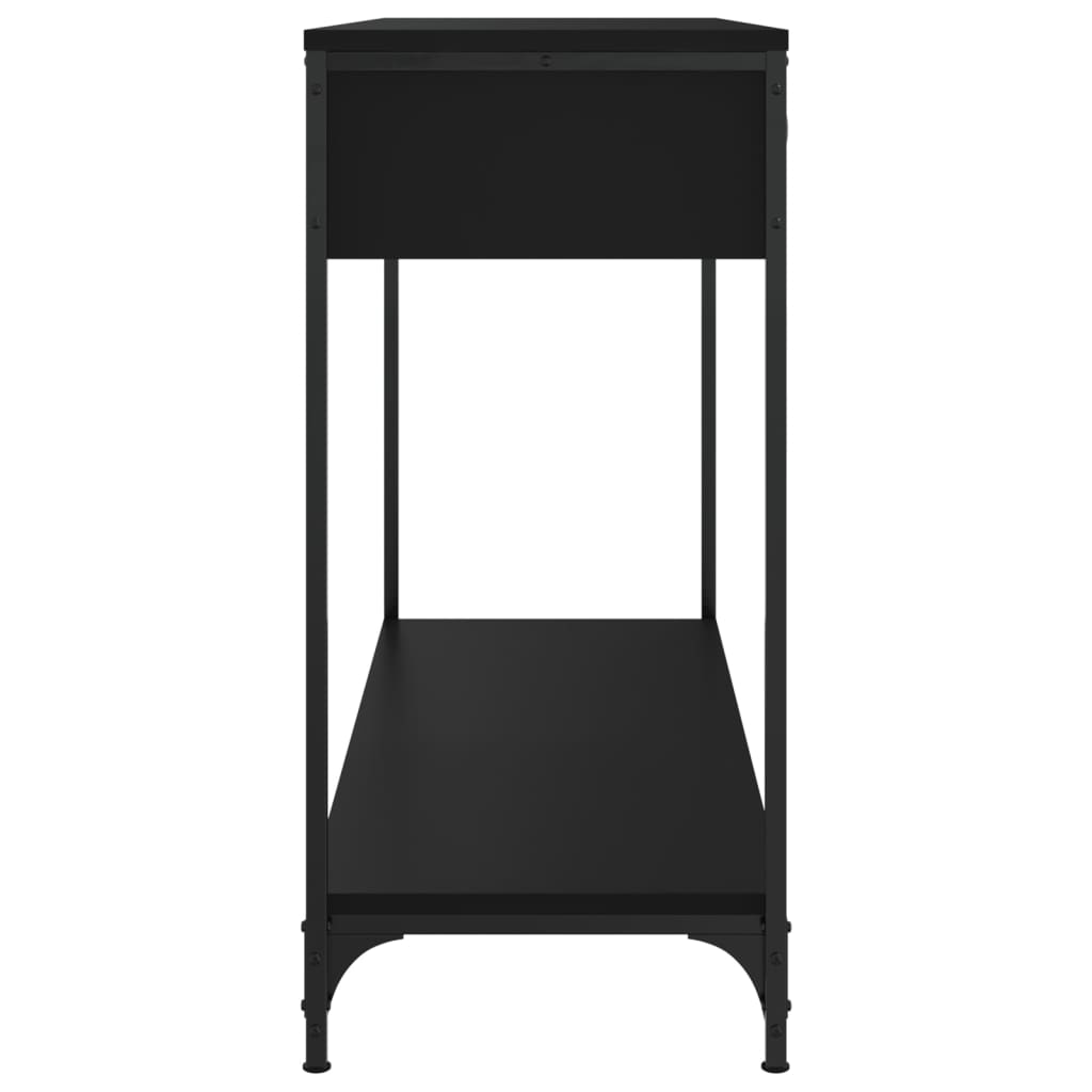 Avlastningsbord Konsollbord Svart 100x34,5x75 cm