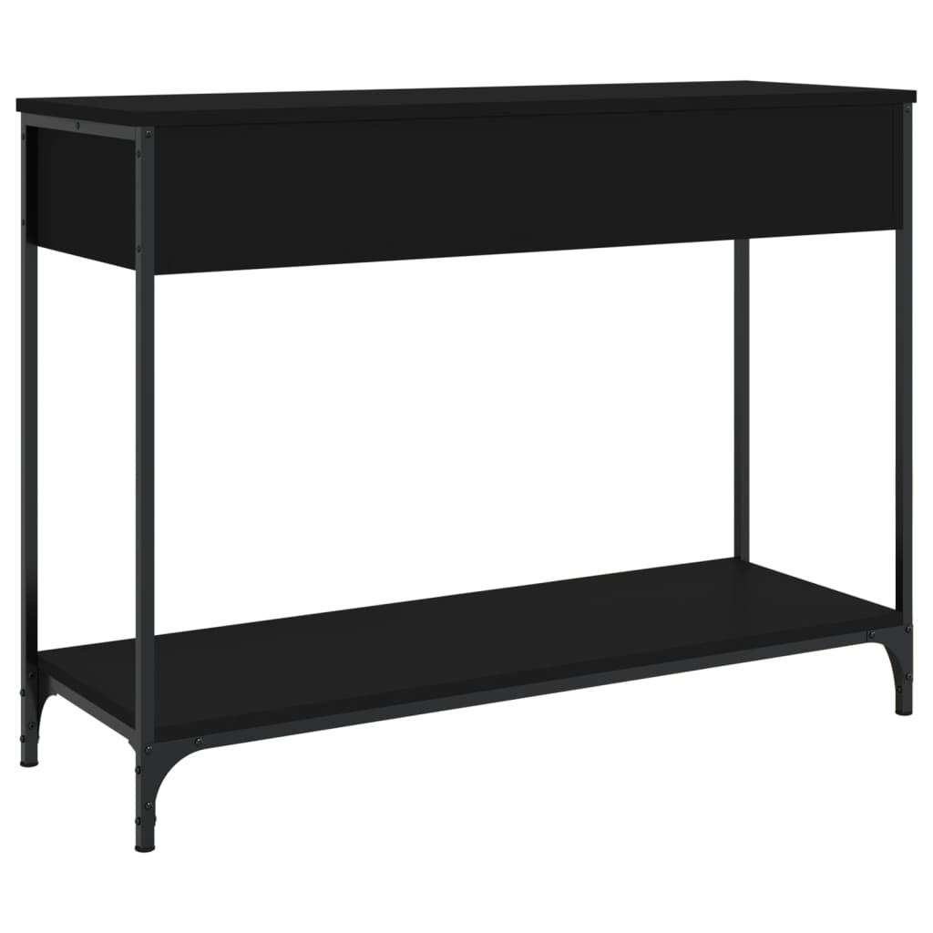 Avlastningsbord Konsollbord Svart 100x34,5x75 cm