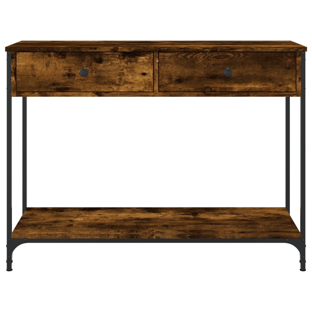 Avlastningsbord Konsollbord Rökfärgad Ek 100x34,5x75 cm