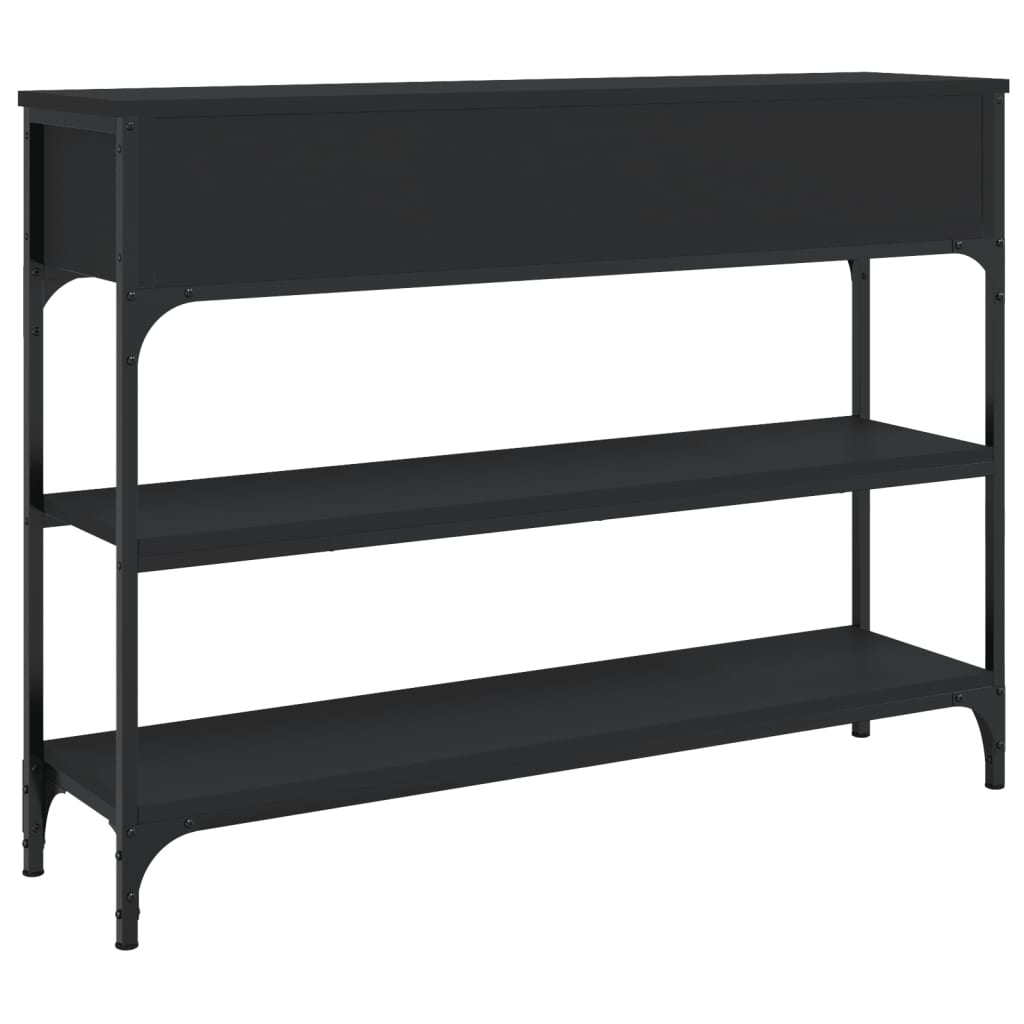 Avlastningsbord Konsollbord Svart 100x25x75 cm