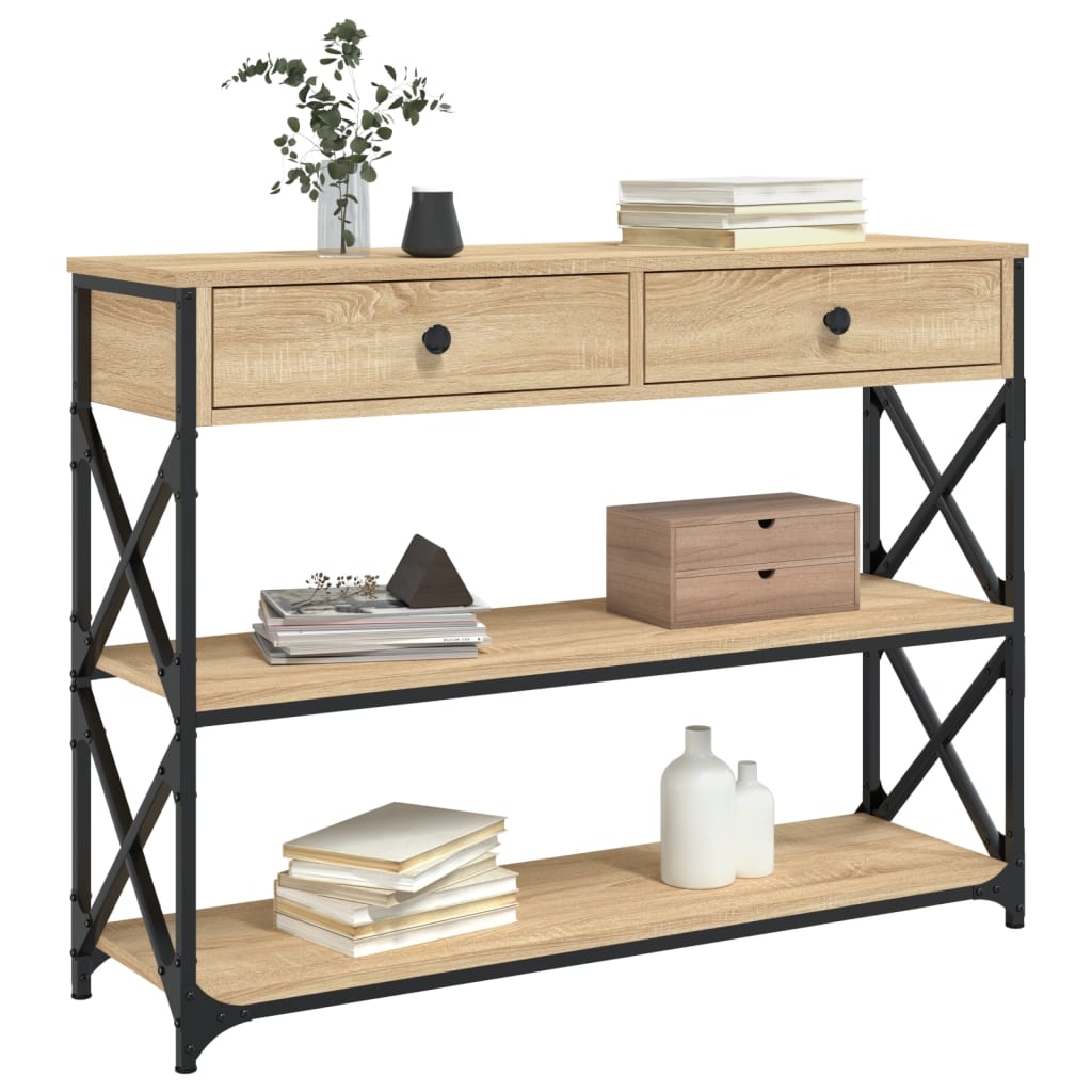 Avlastningsbord Konsollbord Sonoma Ek 100x28x75 cm