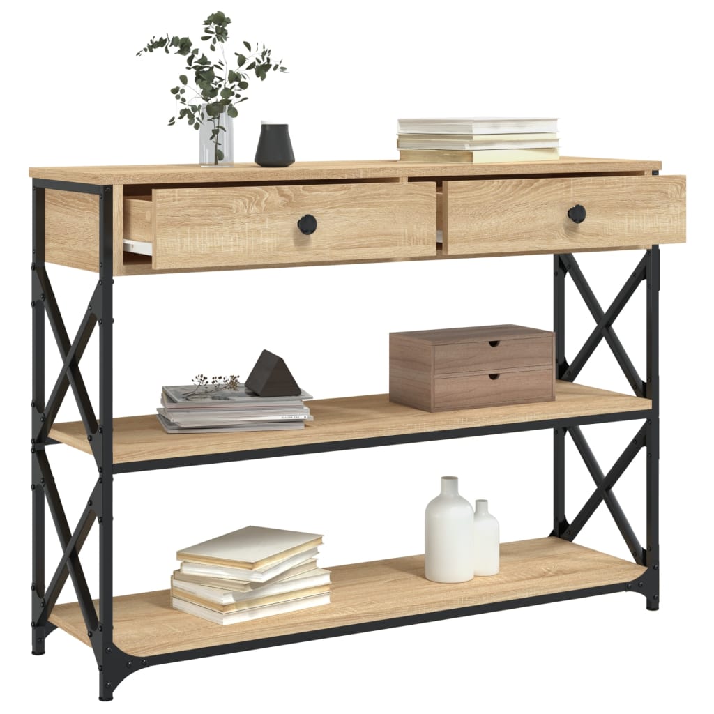 Avlastningsbord Konsollbord Sonoma Ek 100x28x75 cm