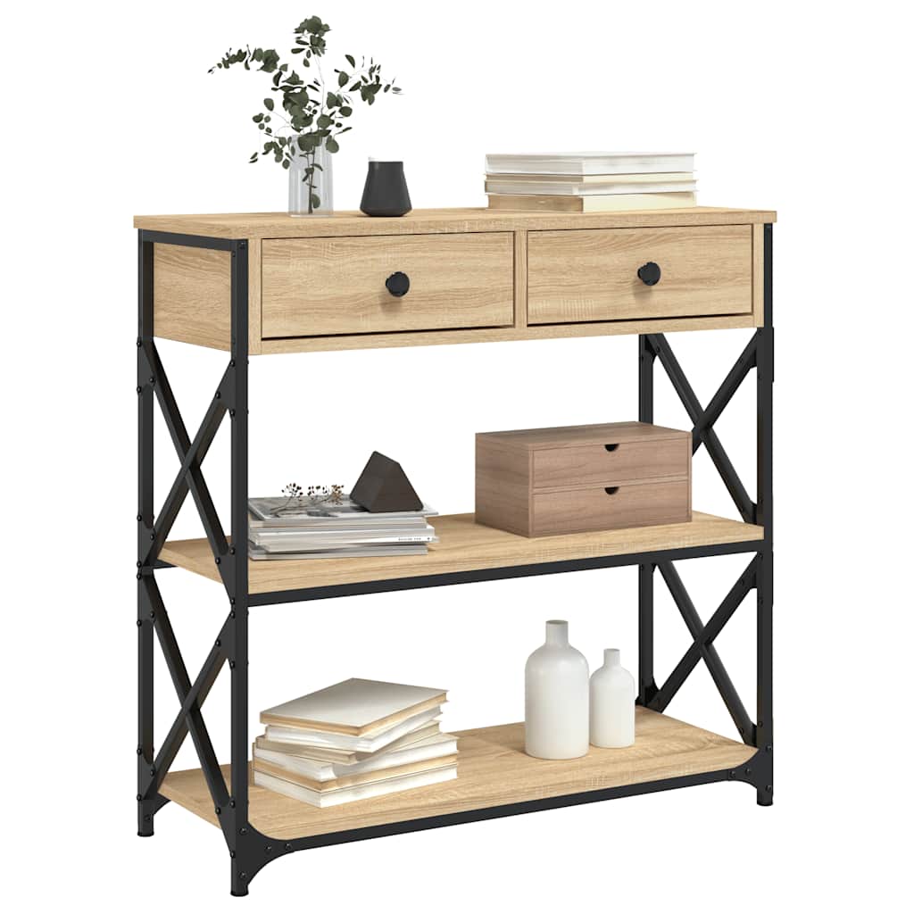 Avlastningsbord Konsollbord Sonoma Ek 75x28x75 cm