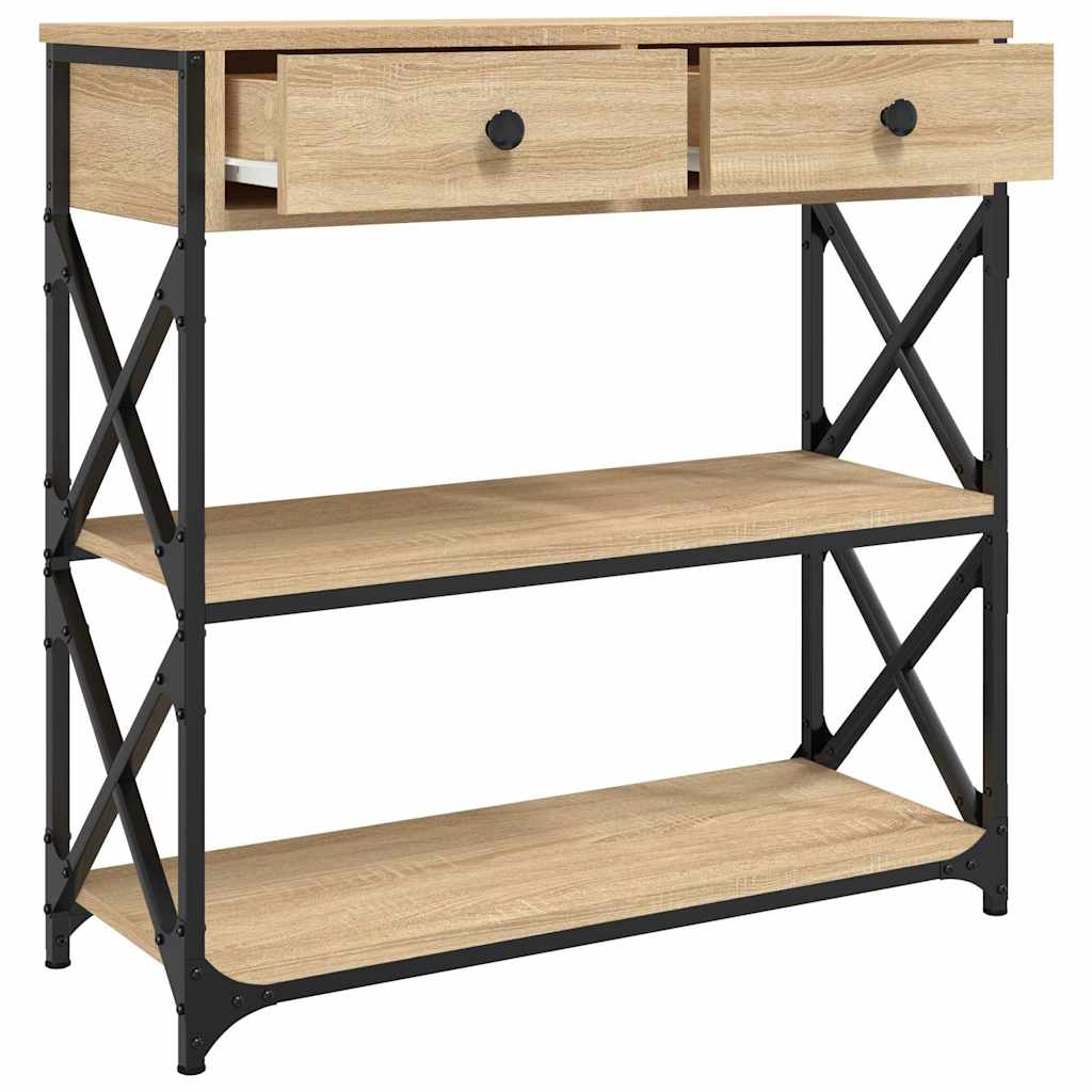 Avlastningsbord Konsollbord Sonoma Ek 75x28x75 cm