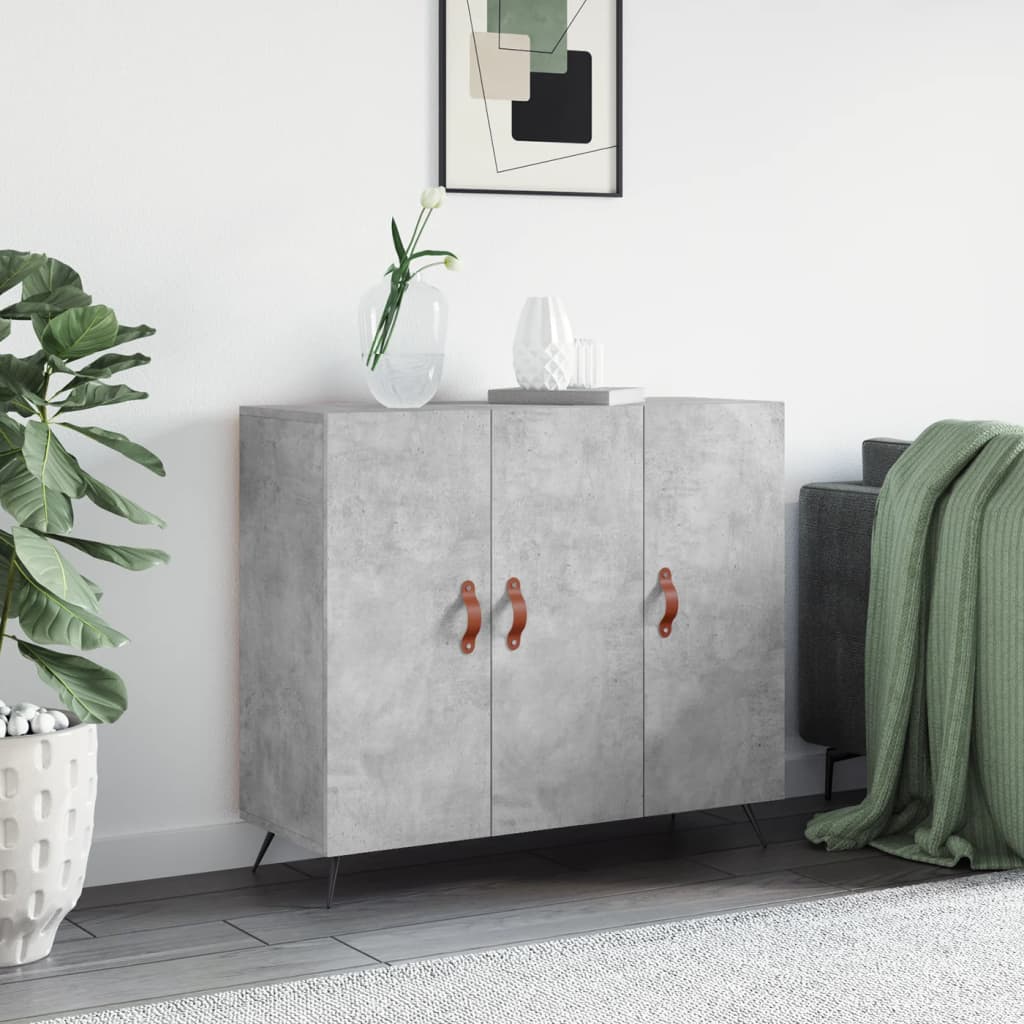 Byrå Betonggrå 90x34x80 cm