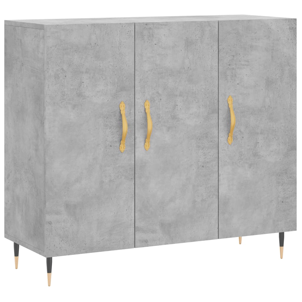 Byrå Betonggrå 90x34x80 cm